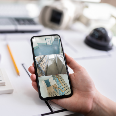 Champaign security camera feed on cell phone